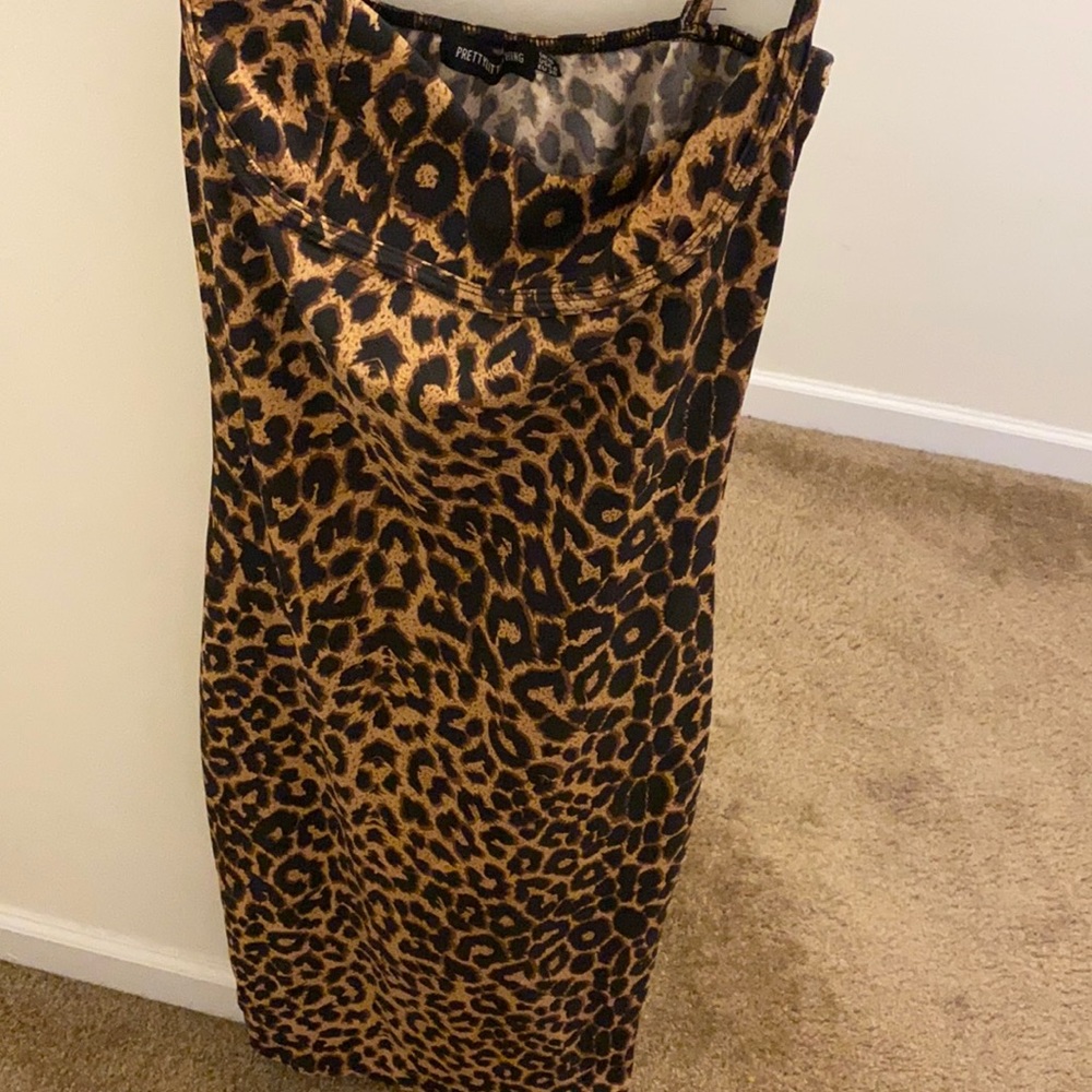Cheetah print bodycon dress